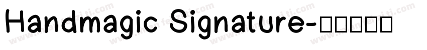 Handmagic Signature字体转换